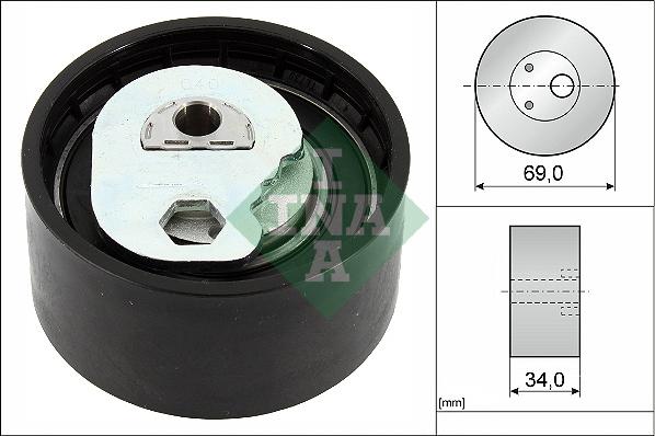 INA 531 0941 10 — Rolka napinacza, pasek rozrządu