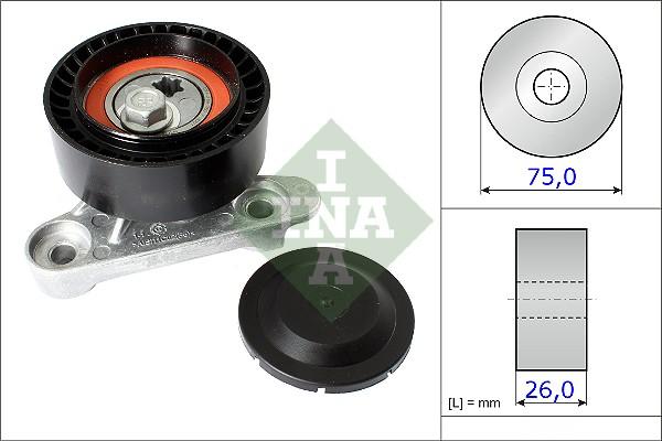 INA 531 0871 10 - ROLKA NAPINACZA PASKA WIELOROWK. VW SEAT MII. SKODA CITIGO. VW UP 1. 0 10. 11-