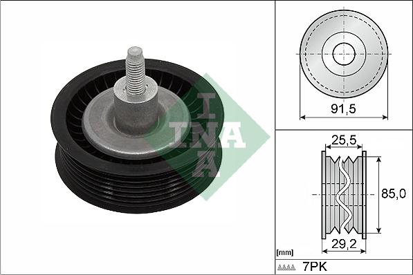INA 532 0909 10 - ROLKA PASKA WIELOROWK. FORD 2.2TDCI-3.2TDCI TRANSIT
