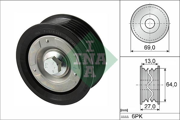 INA 532 0477 10 - ROLKA PASKA WIELOROWK. FORD 2.2TDCI