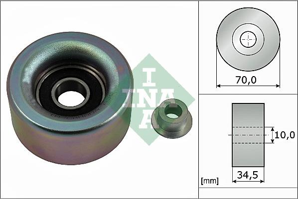 INA 532 0590 10 - ROLKA PASKA WIELOROWK. TOYOTA LAND CRUISER 4.0 03-
