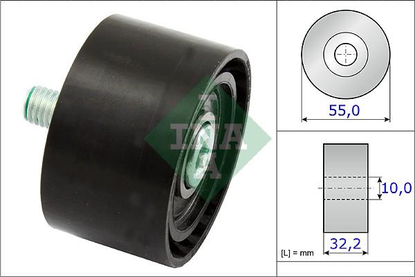 INA 532 0659 10 - ROLKA PROWADZĄCA PASEK KLINOWY BMW 7 F01-02 730I 06.08-