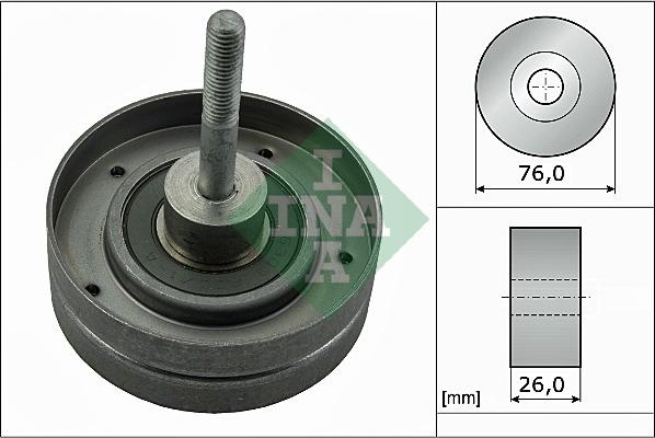 INA 532 0351 30 — Rolka kierunkowa / prowadząca, pasek klinowy zębaty
