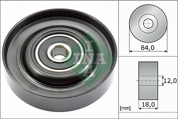 INA 532 0785 10 — Rolka kierunkowa / prowadząca, pasek klinowy zębaty