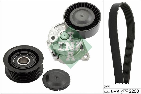 INA 529 0450 10 - ZESTAW PASKA WIELOROWK. DB 2.2CDI-3.2CDI W203-C209-W220