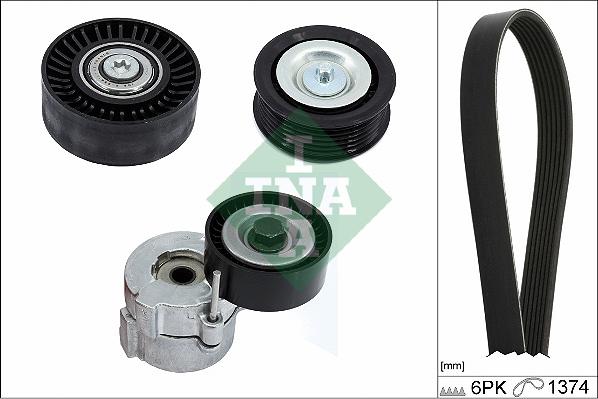 INA 529 0417 10 - ZESTAW PASKA WIELOROWK. FIAT 1.6M-JET