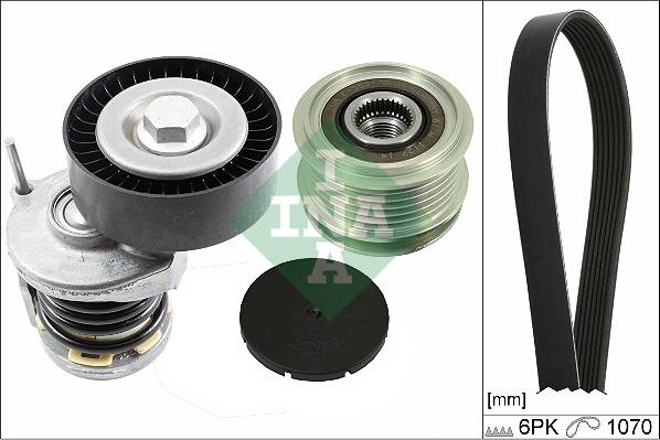 INA 529 0475 20 - ZESTAW PASKA WIELOROWK. VW 1.6TDI-2.0TDI OAP