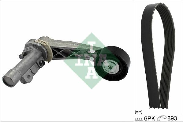 INA 529 0503 10 - ZESTAW PASKA WIELOROWK. CITROEN 1.6THP DS-BMW-PEUGEOT