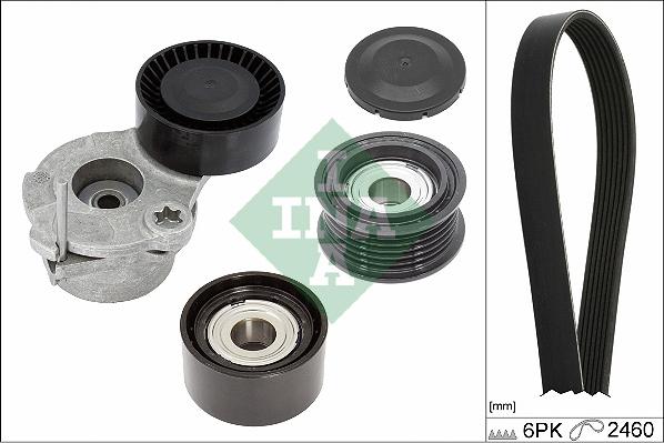 INA 529 0538 10 - ZESTAW PASKA WIELOROWK. AUDI 3.0TDI