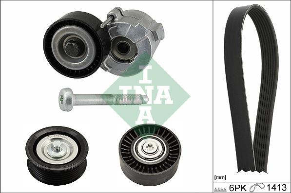 INA 529 0304 10 - ZESTAW PASKA WIELOROWK. OPEL 1.9CDTI VECTRA C