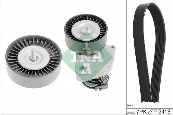 INA 529 0334 10 - ZESTAW PASKA WIELOROWK. DB 1.8B KOMPRESSOR