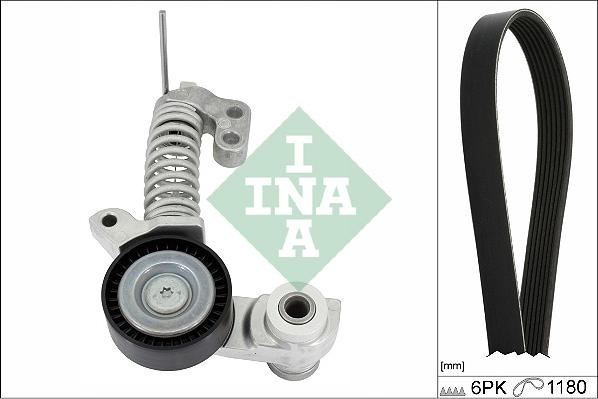 INA 529 0374 10 - ZESTAW PASKA WIELOROWK. VOLVO 2.0D S60-S80