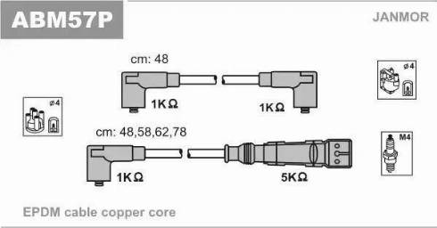 Janmor ABM57P - KABLE WYS.NAP.LUPO 1.0 98-          -EC-