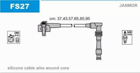 Janmor FS27 - KABLE WYS.NAP.SCORPIO 2.9I V6 CO.91--SI-