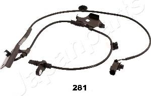 Japanparts ABS-281 — Czujnik, prędkość obrotowa koła