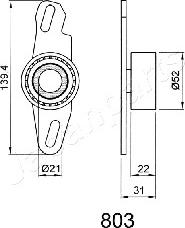Japanparts BE-803 - ROLKA PASKA ROZRZĄDU SUZUKI