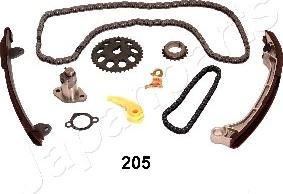 Japanparts KDK-205 - ZESTAW ŁAŃCUCHA ROZRZĄDU TOYOTA 2.0VVTI KPL.