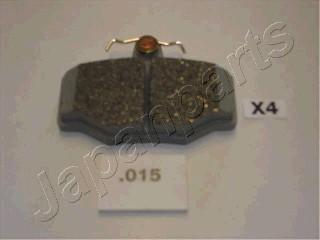 Japanparts PP-015AF — Zestaw klocków hamulcowych, hamulce tarczowe