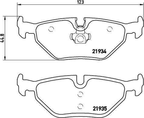 Maxgear 19-0526 - KLOCKI HAM. BMW T. E46 98--E85 Z4 03--ROVER 75