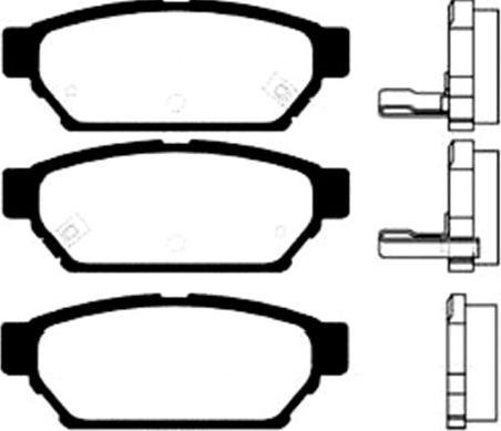 BOSCH 0 986 424 464 - KLOCKI HAMULCOWE TYŁ
