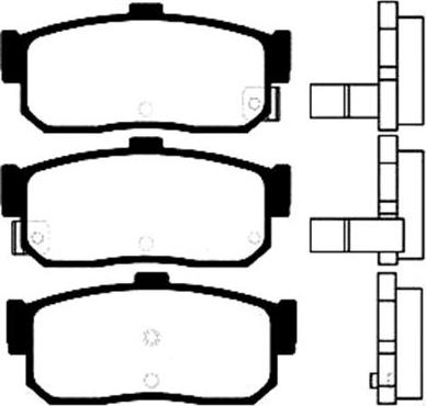 Blue Print ADN14281 - KLOCKI HAM. NISSAN T. ALMERA-MAXIMA 1.4-3.0-2.0D 95-03