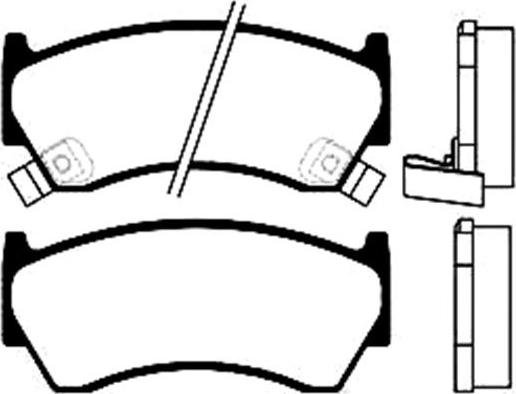 Blue Print ADN14285 - KLOCKI HAM. SUZUKI P. BALENO 1.3-1.9TD 95-02