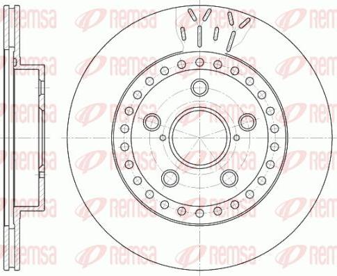 Delphi BG3536 - Tarcza hamulcowa