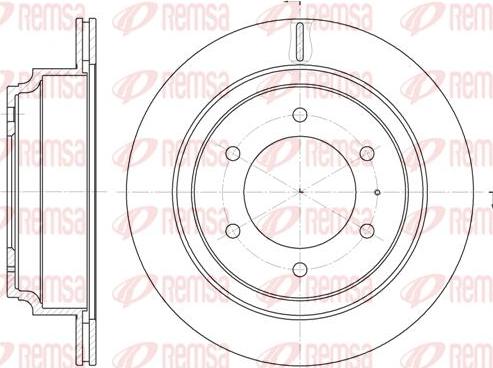 FEBI Bilstein 23561 - Tarcza hamulcowa