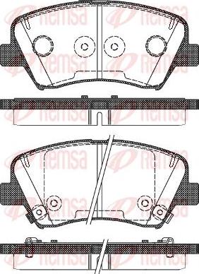 FEBI Bilstein 116264 - Klocek hamulcowy kpl.