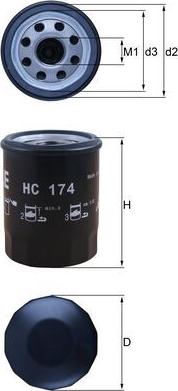 KNECHT HC 174 — Filtr hydrauliczny, automatyczna skrzynia biegów
