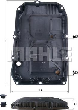 KNECHT HX 196 KIT — Miska olejowa, automatyczna skrzynia biegów