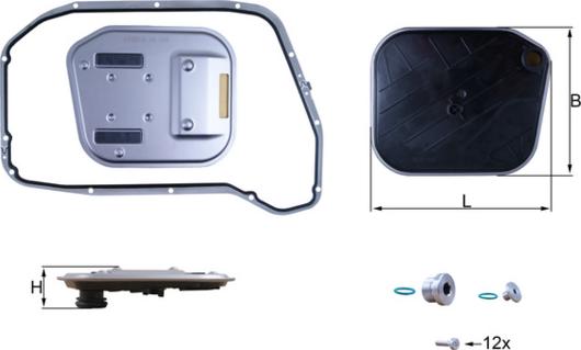 KNECHT HX 189 KIT — Filtr hydrauliczny, automatyczna skrzynia biegów