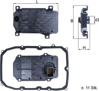 KNECHT HX 187 KIT — Filtr hydrauliczny, automatyczna skrzynia biegów