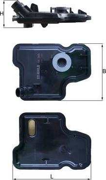 KNECHT HX 395 — Filtr hydrauliczny, automatyczna skrzynia biegów