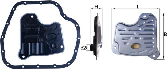 KNECHT HX 284D — Filtr hydrauliczny, automatyczna skrzynia biegów
