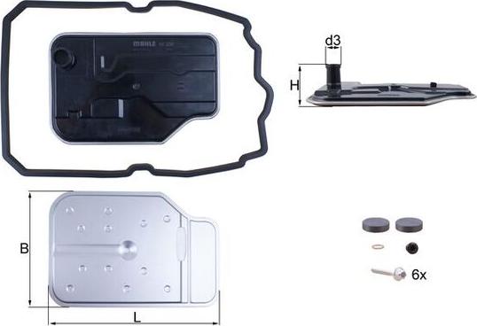 KNECHT HX 230 KIT — Filtr hydrauliczny, automatyczna skrzynia biegów