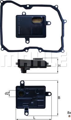 KNECHT HX 275D — Filtr hydrauliczny, automatyczna skrzynia biegów