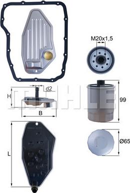 KNECHT HX 276 KIT - Filtr hydrauliki skrzyni biegów