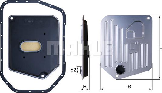 KNECHT HX 278D — Filtr hydrauliczny, automatyczna skrzynia biegów