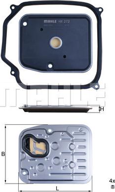 KNECHT HX 272D1 — Filtr hydrauliczny, automatyczna skrzynia biegów