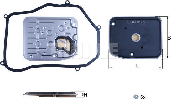KNECHT HX 272D - Filtr hydrauliki skrzyni biegów