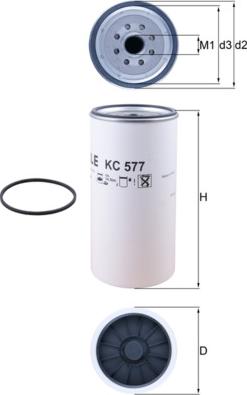 KNECHT KC 577D — Filtr paliwa