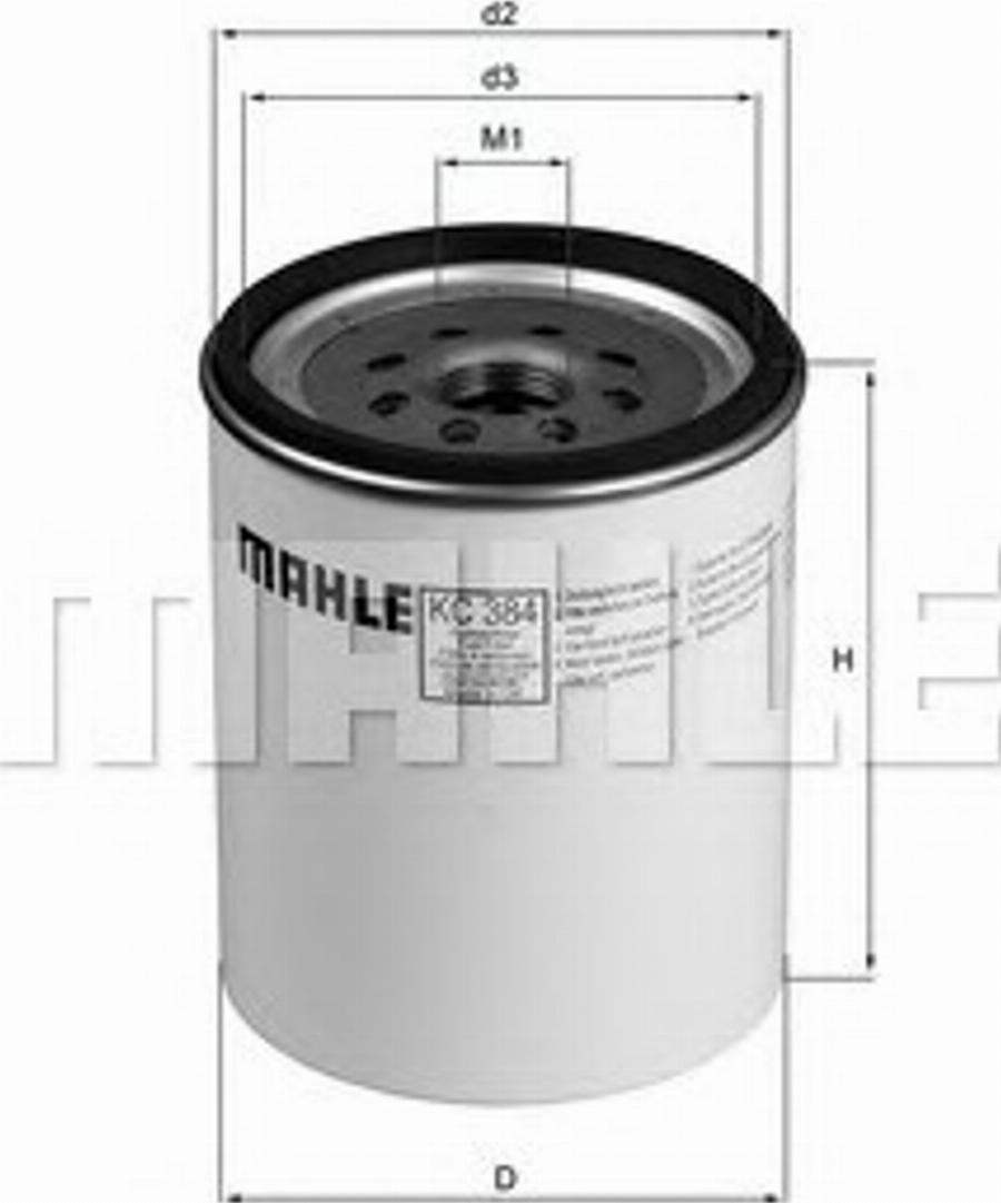 KNECHT KC 384D — Filtr paliwa