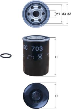 KNECHT KC703D - Filtr paliwa