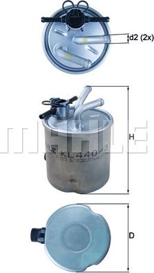 KNECHT KL 440/37 — Filtr paliwa