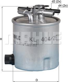 KNECHT KL 404/25 — Filtr paliwa