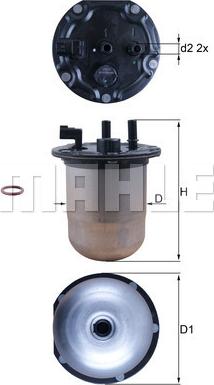 KNECHT KL 1133D — Filtr paliwa