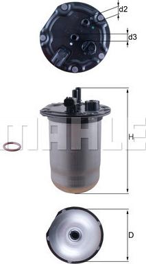 KNECHT KL 1132D — Filtr paliwa