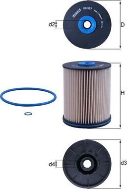 KNECHT KX567D — Filtr paliwa