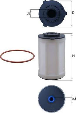 KNECHT KX 655D - Filtr paliwa